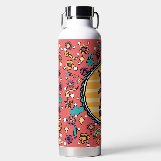 Bouteille D'eau Groovy Pisces Custom (Avant)