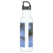 Bouteille D'eau Gros plan des palmiers (Dos)