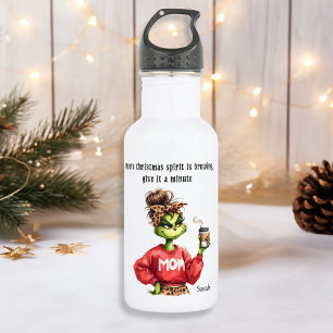 Bouteille D'eau Grumpy Green Furry Les femmes adorent le café