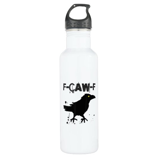 Bouteille D'eau Grunge Coffee F Caw F Crow Humor Creative Style (Devant)