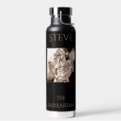 Bouteille D'eau Guerrier barbare personnalisé (Gauche)