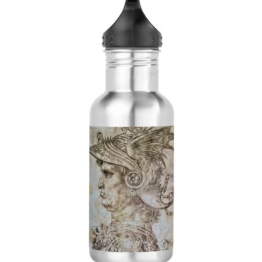 Bouteille D'eau Guerrier casqué de Léonard 