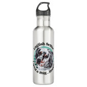 Bouteille D'eau Guillemet amusant anglais Setter (Devant)
