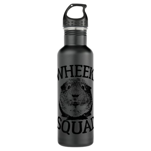 Bouteille D'eau Guinée Pig s Wheek Squad mignon guinéen Pig Shi (Devant)