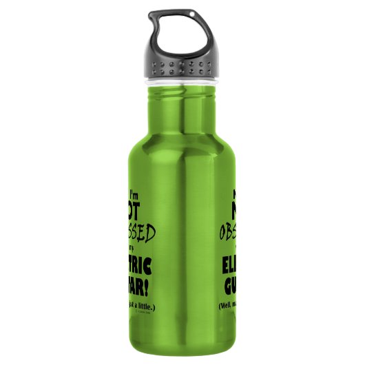 Bouteille D'eau Guitare électrique obsédée (Dos)