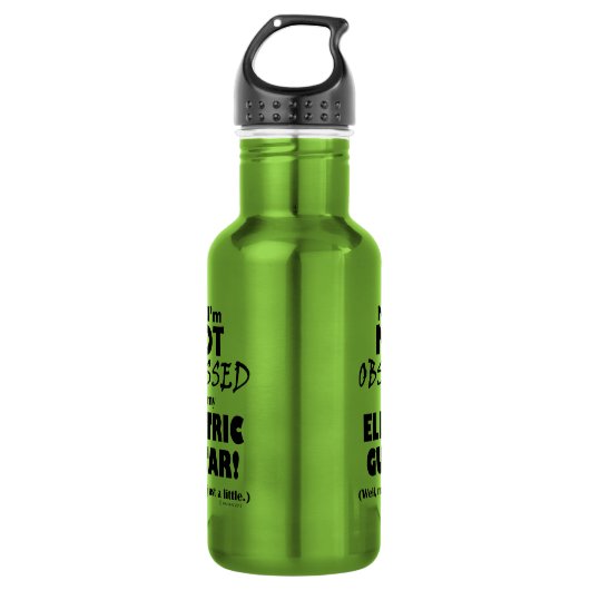 Bouteille D'eau Guitare électrique obsédée (Devant)