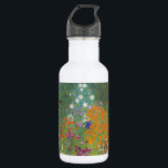 Bouteille D'eau Gustav Klimt Fleur Jardin Cottage Nature<br><div class="desc">Un beau tableau de jardin - c'est un tableau classique de Gustav Klimt,  appelé Cottage Garden,  ou Bauergarten,  1907,  qui est un gros plan d'un jardin fleuri,  un tableau floral coloré.</div>
