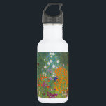 Bouteille D'eau Gustav Klimt Fleur Jardin Cottage Nature<br><div class="desc">Un beau tableau de jardin - c'est un tableau classique de Gustav Klimt,  appelé Cottage Garden,  ou Bauergarten,  1907,  qui est un gros plan d'un jardin fleuri,  un tableau floral coloré.</div>