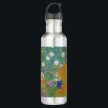 Bouteille D'eau Gustav Klimt - Jardin des fleurs<br><div class="desc">Jardin aux fleurs - Gustav Klimt en 1905-1907</div>