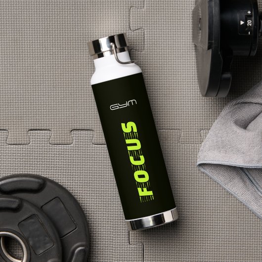 Bouteille D'eau GYM FOCUS Forme Moderne (Salle de sport (pivotée))