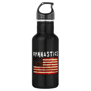 Bouteille D'eau Gymnastique Grunge American USA