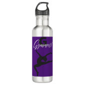 Bouteille D'eau Gymnastique Monogramme G est pour Gymnaste (Devant)