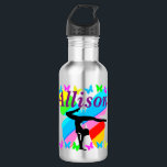 BOUTEILLE D'EAU GYMNASTIQUE PERSONNALISÉE<br><div class="desc">Votre Gymnaste international va se tordre, se tordre et se tordre pour cette superbe bouteille d'eau Gymnastique à motifs arc-en-ciel personnalisée montrant une pose de Gymnastique gracieuse. Cette fabuleuse bouteille d'eau Gymnastique est le cadeau idéal pour les anniversaires, les vacances ou toute occasion. Votre championne Gymnast sera encouragée à poursuivre...</div>