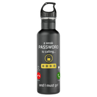 Bouteille D'eau Hacker éthique Casquette blanc - Cyber sécurité ré