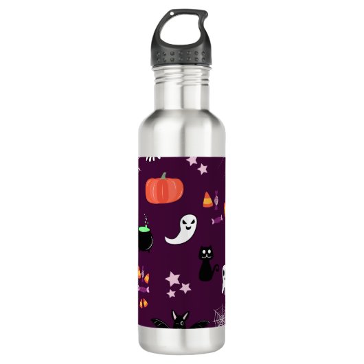 Bouteille D'eau Halloween (Devant)