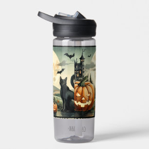 Bouteille D'eau Halloween/Automne/Automne/citrouille/chat