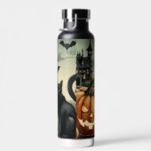 Bouteille D'eau Halloween/Automne/Automne/citrouille/chat (Plage)