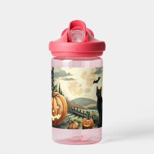 Bouteille D'eau Halloween/Automne/Citrouille/chat