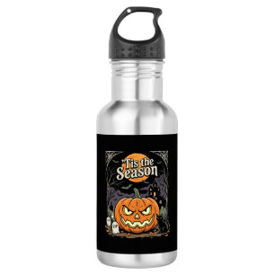 Bouteille D'eau Halloween C'est la Saison Design de Chat Citrouill