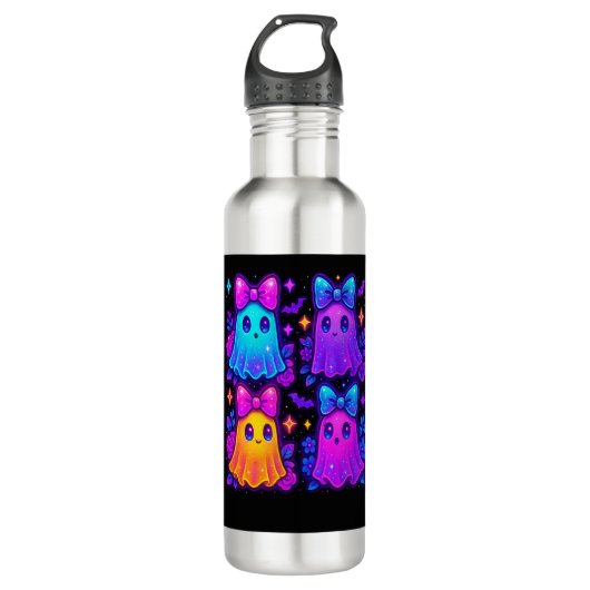 Bouteille D'eau Halloween Coquette Iridescente (Devant)