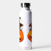 Bouteille D'eau Halloween Cute Kitty Witch et ami Citrouille (Gauche)