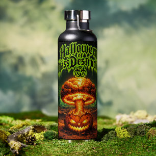 Bouteille D'eau Halloween de destruction massive Citrouille radioa