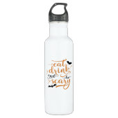 Bouteille D'eau Halloween Eat Drink And Be Scary Creative Casual (Devant)