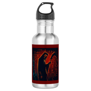 Bouteille D'eau Halloween égyptien Grim Reaper 2
