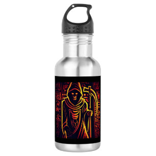 Bouteille D'eau Halloween égyptien Grim Reaper 3