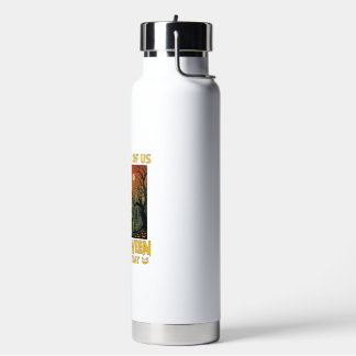 Bouteille D'eau Halloween est tous les jours Cimetière Zombies Feu