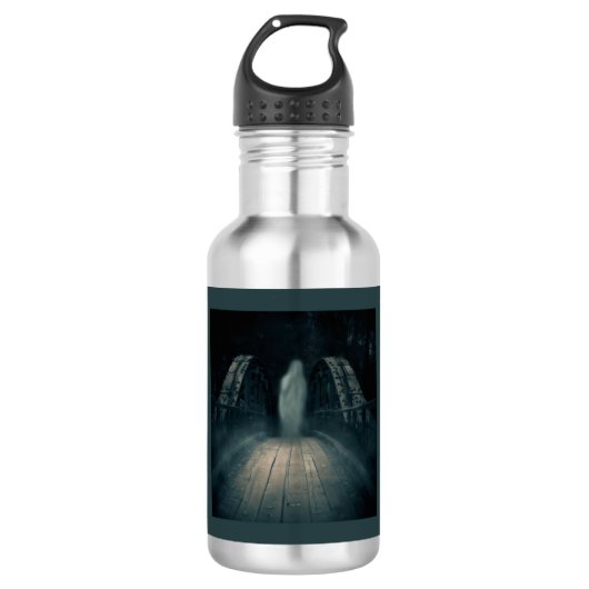 Bouteille D'eau Halloween - Haunted Bridge 4 (Devant)