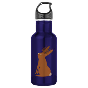 Bouteille D'eau Halloween Jackalope Trou ou traitement