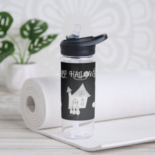 Bouteille D'eau Halloween la nuit avec Haunted House, chauves-sour