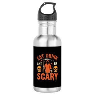 Bouteille D'eau Halloween Manger Boire Soyez Effrayant Reaper Desi