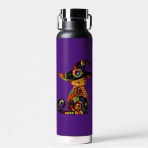 Bouteille D'eau Halloween/mystique/chat/chute