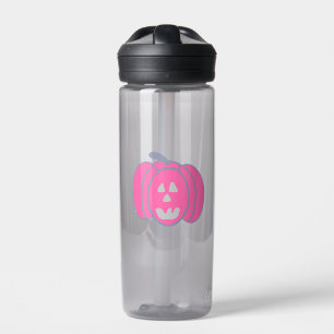 Bouteille D'eau Halloween rose Jack-o-lanterne