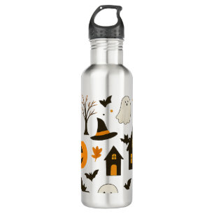 Bouteille D'eau Halloween Scary Motif - Éffrayant & Festif