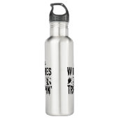Bouteille D'eau Halloween sorcière moderne femmes craignez (Dos)