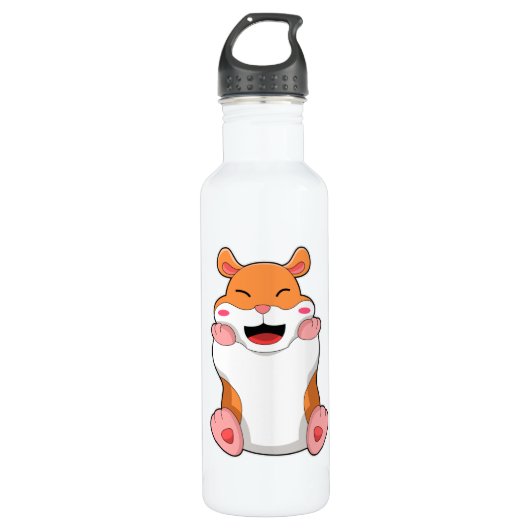 Bouteille D'eau Hamster aux joues rouges (Devant)