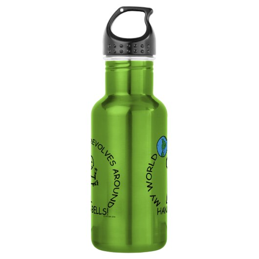 Bouteille D'eau Handbells - Le Monde Révolue Autour (Devant)