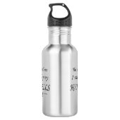 Bouteille D'eau Handbells Voices dit qu'il faut jouer (Dos)