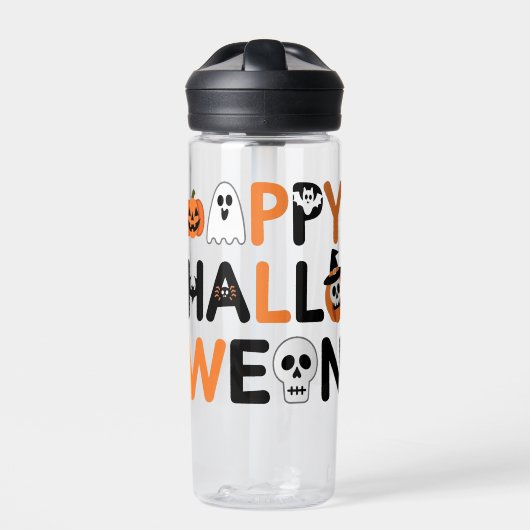Bouteille D'eau Happy halloween (Extérieur)