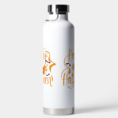 Bouteille D'eau Happy Halloween chauves-souris Jack-o'-lantern (Droite)