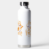 Bouteille D'eau Happy Halloween chauves-souris Jack-o'-lantern (Droite)