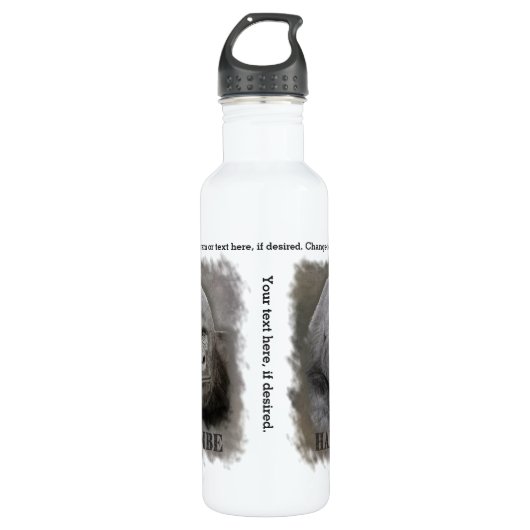 Bouteille D'eau Harambe (Graphite) (Devant)