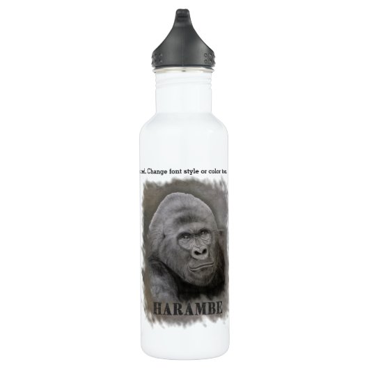 Bouteille D'eau Harambe (Graphite) (Droite)