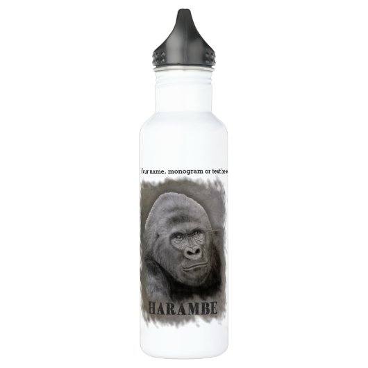 Bouteille D'eau Harambe (Graphite) (Gauche)