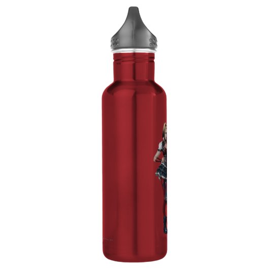 Bouteille D'eau Harley Quinn Avec Dice Fuzzy (Gauche)