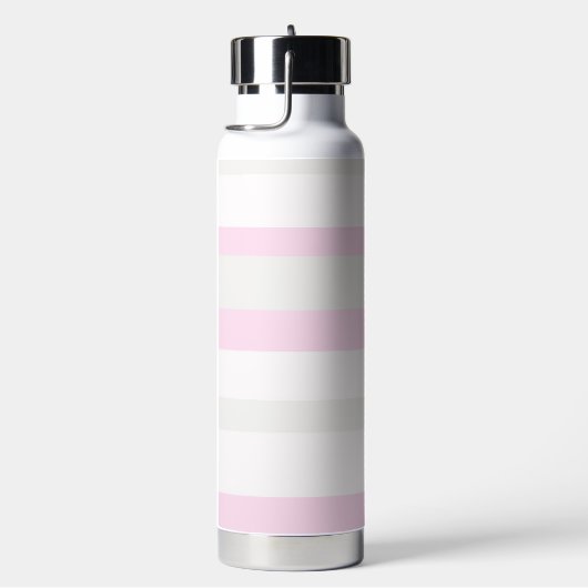 Bouteille D'eau Harmony Stripes Horizontal Lines Grey Pink White (Évier)