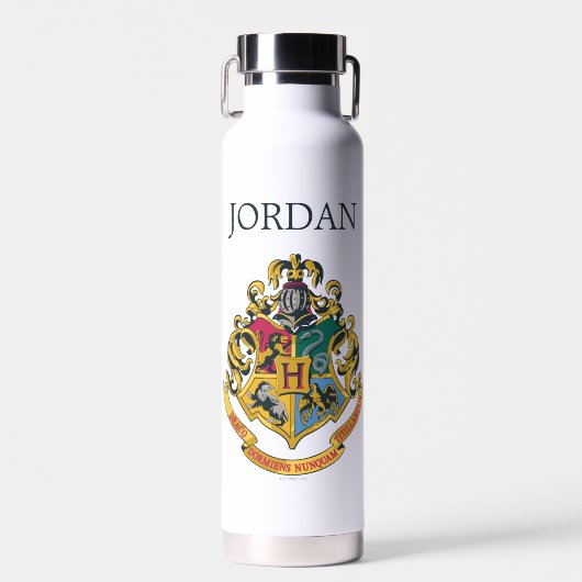 Bouteille D'eau Harry Potter | Blason de Poudlard | Ajoutez votre (Avant)